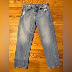 American Eagle Womens Comfort Stretch Distressed Denim Jean Regular Size 6